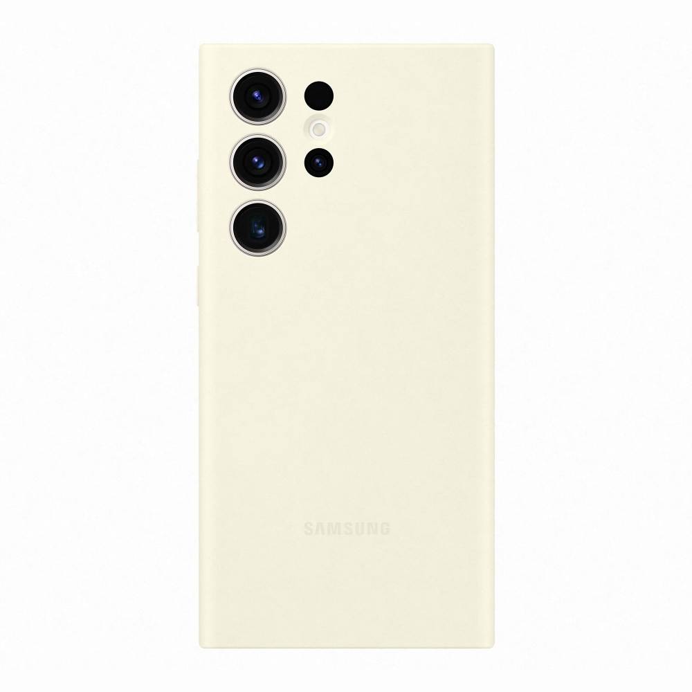 Samsung Smartphonehoesje Galaxy S23 Ultra Silicone Case Cream