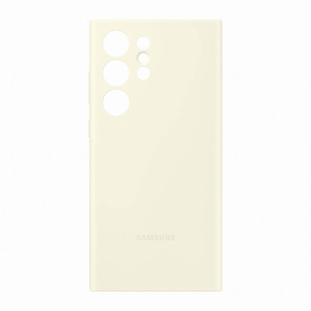 Samsung Smartphonehoesje Galaxy S23 Ultra Silicone Case Cream