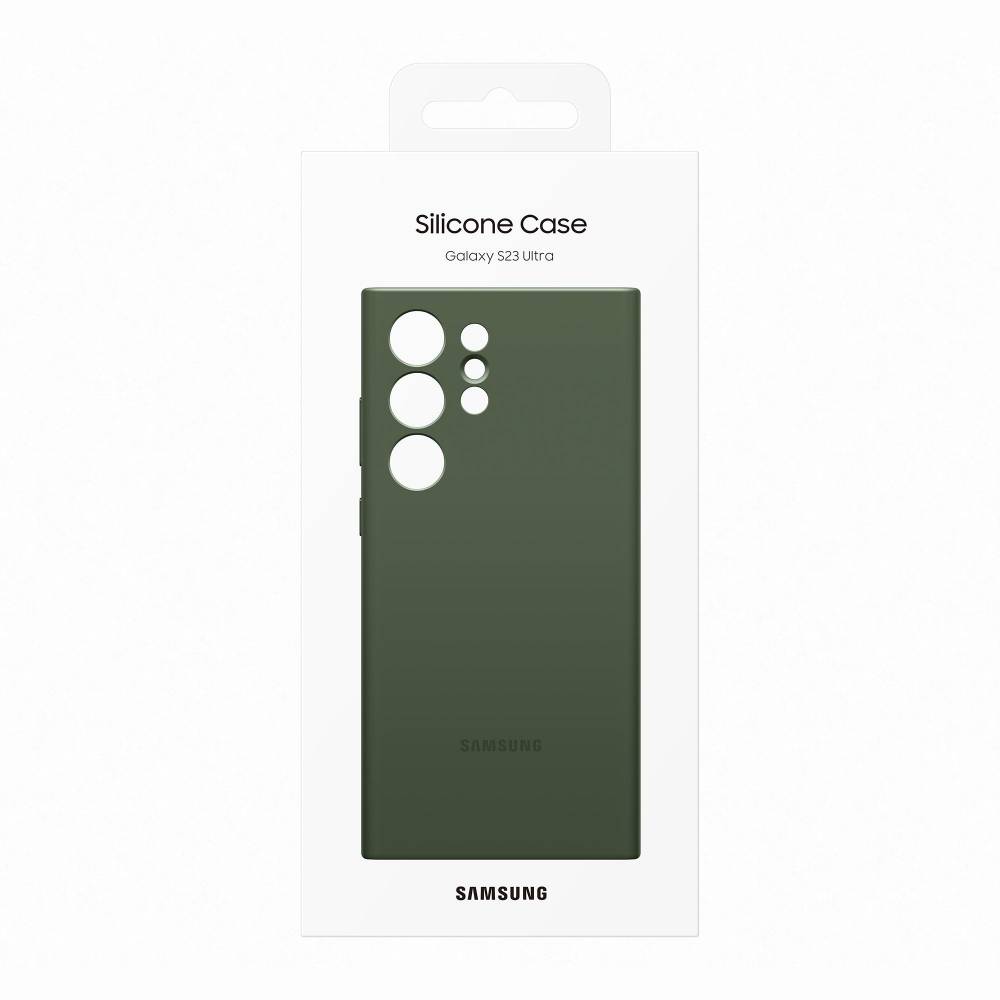 Samsung Smartphonehoesje Galaxy S23 Ultra Silicone Case Green