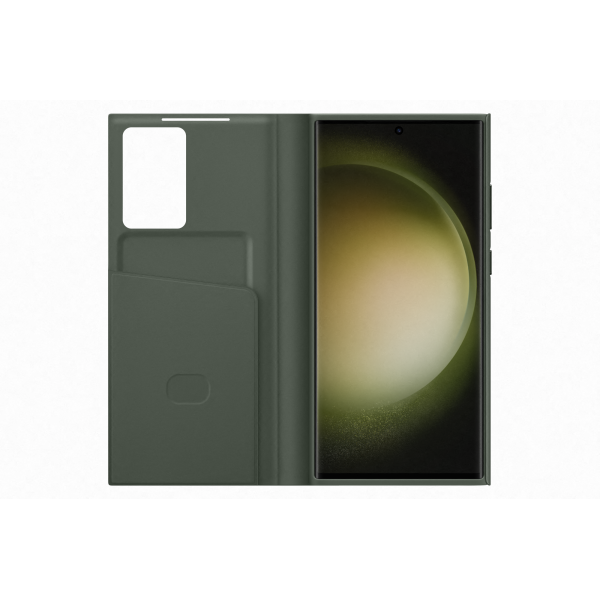 Samsung Galaxy S23 Ultra Smart View Wallet Case Green