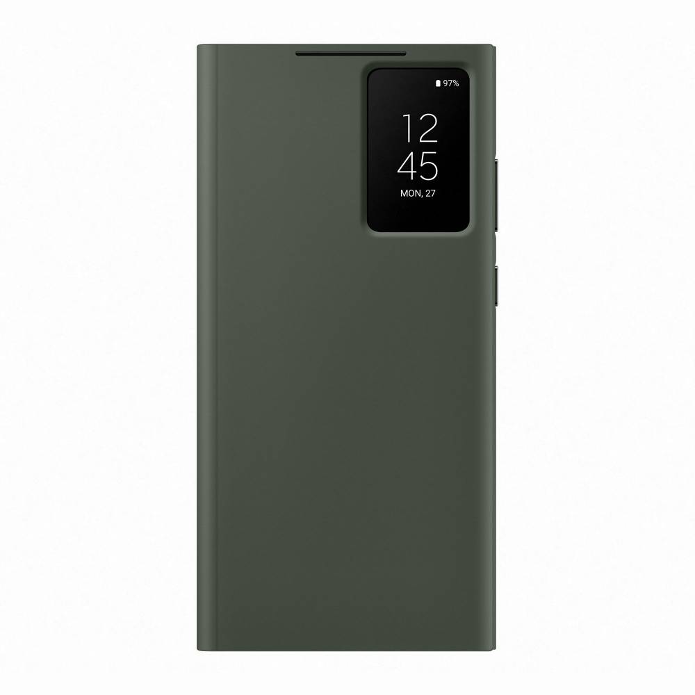 Samsung Smartphonehoesje Galaxy S23 Ultra Smart View Wallet Case Green