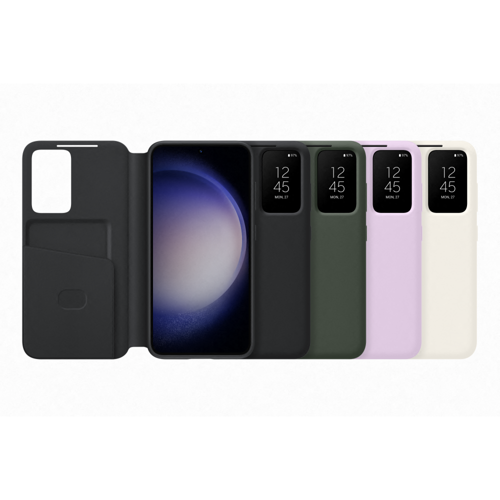 Samsung Smartphonehoesje Galaxy S23 Smart View Wallet Case Black