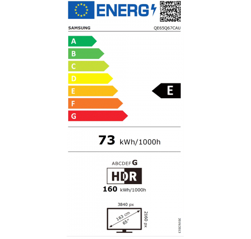 65inch QLED 4K Smart TV Q67C (2023)  Samsung