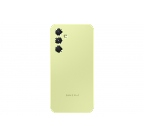 Coque en silicone Galaxy A54 5G vert citron  Samsung