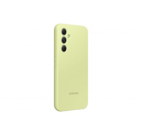 Coque en silicone Galaxy A54 5G vert citron  Samsung