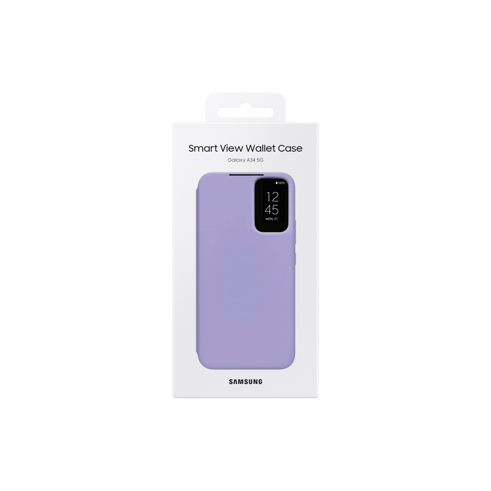 Samsung Smartphonehoesje Galaxy A34 5G Smart View Wallet Case Blueberry
