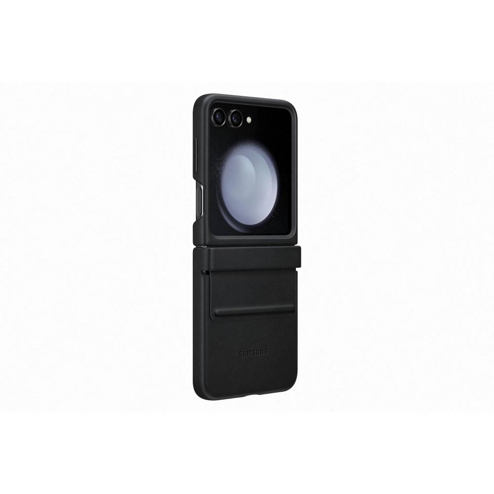 Samsung Smartphonehoesje Galaxy Z Flip5 Flap Vegan Leather Case (Galaxy Z Flip5) Zwart
