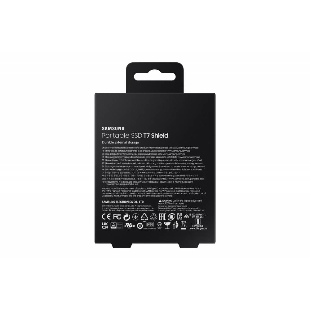 Samsung Powerbank Portable SSD T7 Shield 4TB Zwart