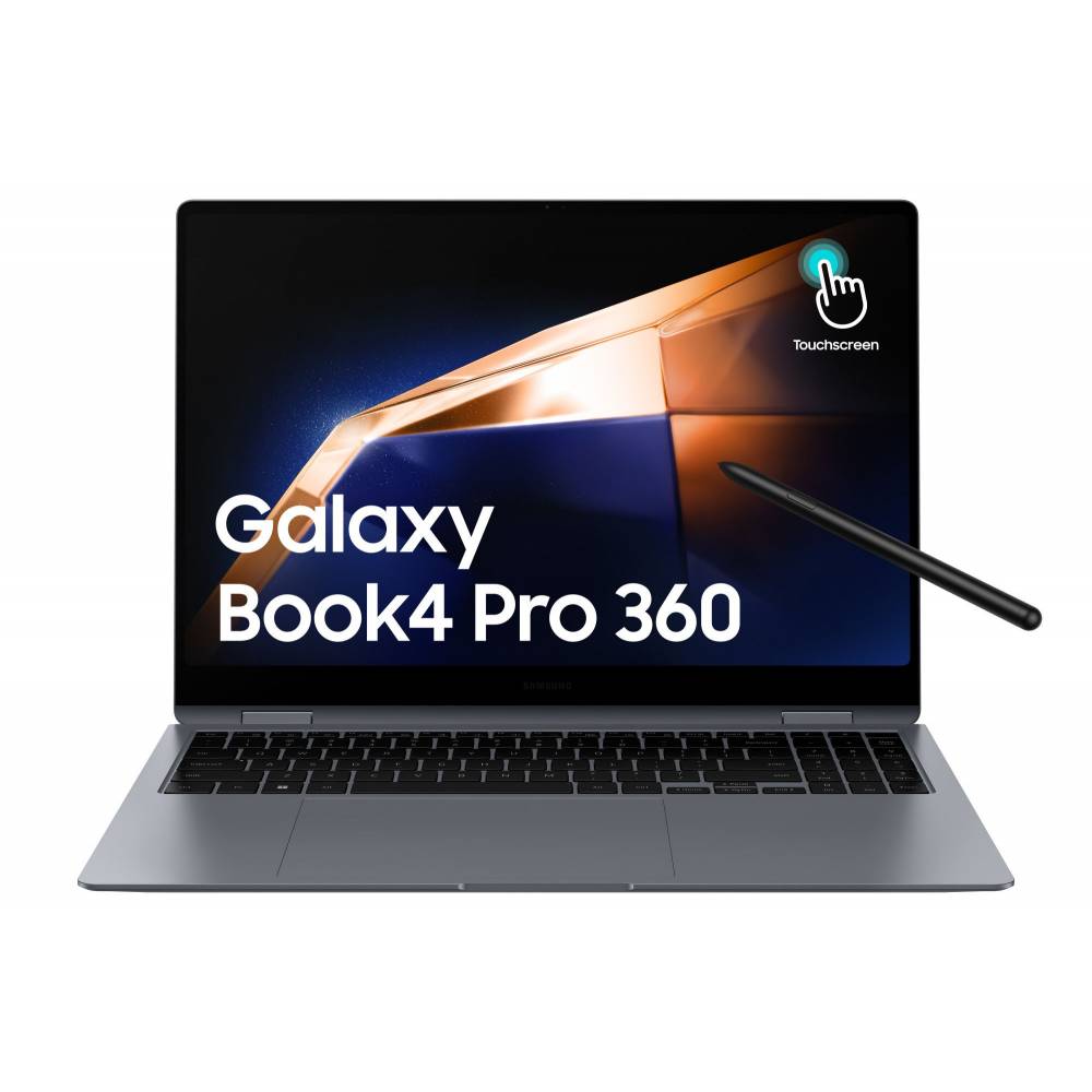 Samsung Laptop Galaxy Book4 Pro 360 16inch U7 16GB 512GB - Dark Grijs