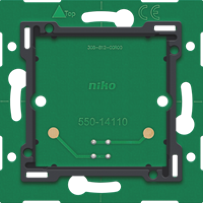 Enkelvoudige muurprint met connector voor Niko Home Control 
