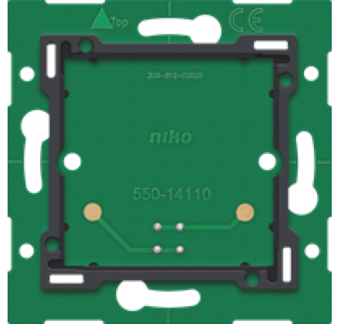 Enkelvoudige muurprint met connector voor Niko Home Control  Niko