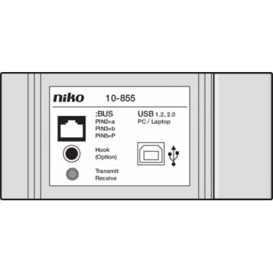 Niko Toegangscontrole - PC-interface voor programmering en configuratie. 