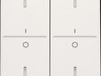 Tweevoudige toets met opdruk 'I' en '0' voor drukknop met 4 bedieningsknoppen en 4 feedbackleds, white
