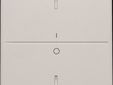 Enkelvoudige toets met opdruk 'I' en '0' voor drukknop met 2 bedieningsknoppen en 1 of 2 feedbackleds, light grey