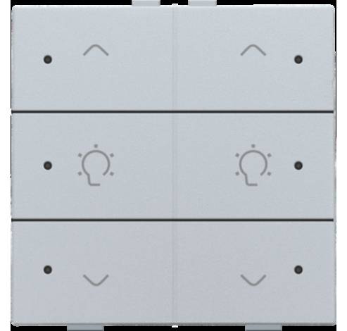 Commande de variateur double avec LED pour Niko Home Control, sterling  Niko