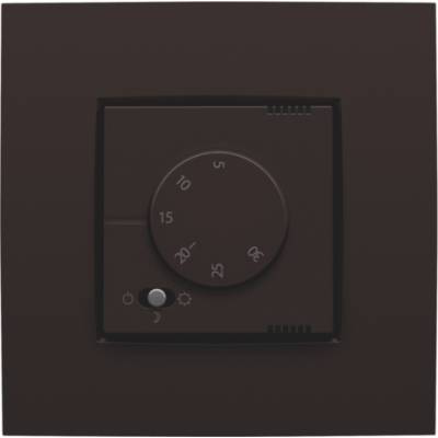 Thermostat électronique, brun foncé  Niko