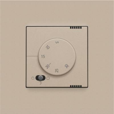 Thermostat électronique, revêtement champagne 