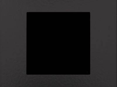 Enkelvoudige afdekplaat Niko Pure Bakelite® piano black