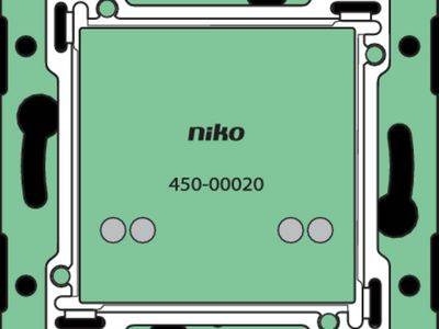 Enkelvoudige muurprint met connector voor Nikobus drukknop