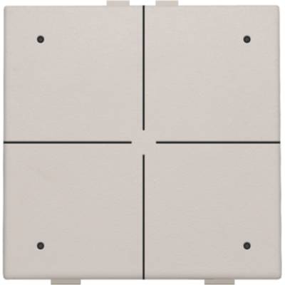 Viervoudige drukknop met led voor Niko Home Control, light grey 