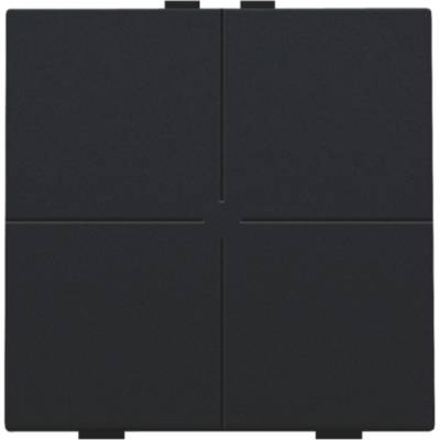 Bouton-poussoir quadruple pour Niko Home Control, black coated 