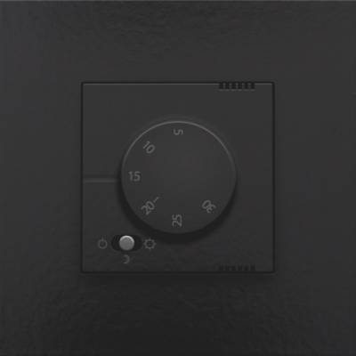 Thermostat électronique, piano black coated  Niko