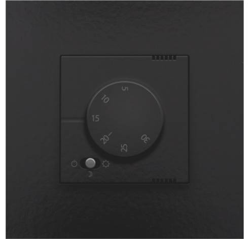 Thermostat électronique, piano black coated  Niko