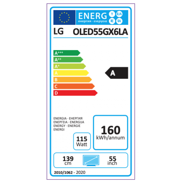 LG Televisie OLED55GX6LA LG Televisie OLED55GX6LA