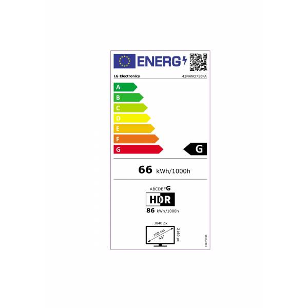 LG Televisie NanoCell TV 4K 43NANO756PA LG Televisie NanoCell TV 4K 43NANO756PA