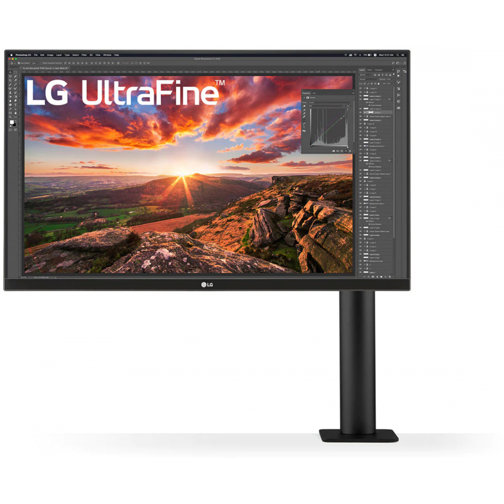 LG Electronics Monitor 27inch UHD 4K Ergo IPS-monitor met USB Type-C™