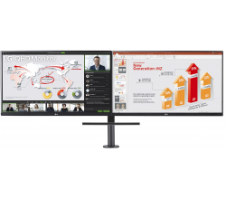 27-inch QHD Monitor Ergo Dual met Daisy Chain LG Electronics