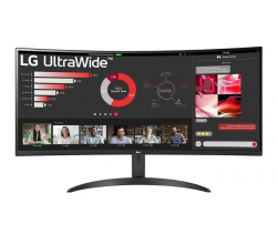 34inch 21:9 Curved UltraWide™ QHD (3440x1440) Monitor met FreeSync™ LG Electronics