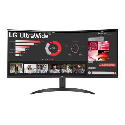 34inch 21:9 Curved UltraWide™ QHD (3440x1440) Monitor met FreeSync™  LG Electronics