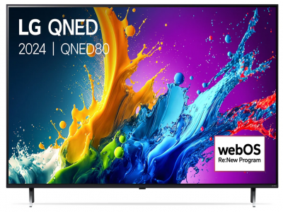 43QNED80T6A 43 Inch LG QNED80 4K Smart TV 2024