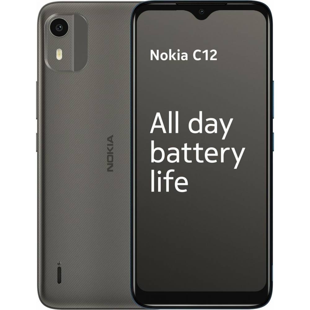 Nokia Smartphone C12, 3GB ram, 64GB opslag Grijs