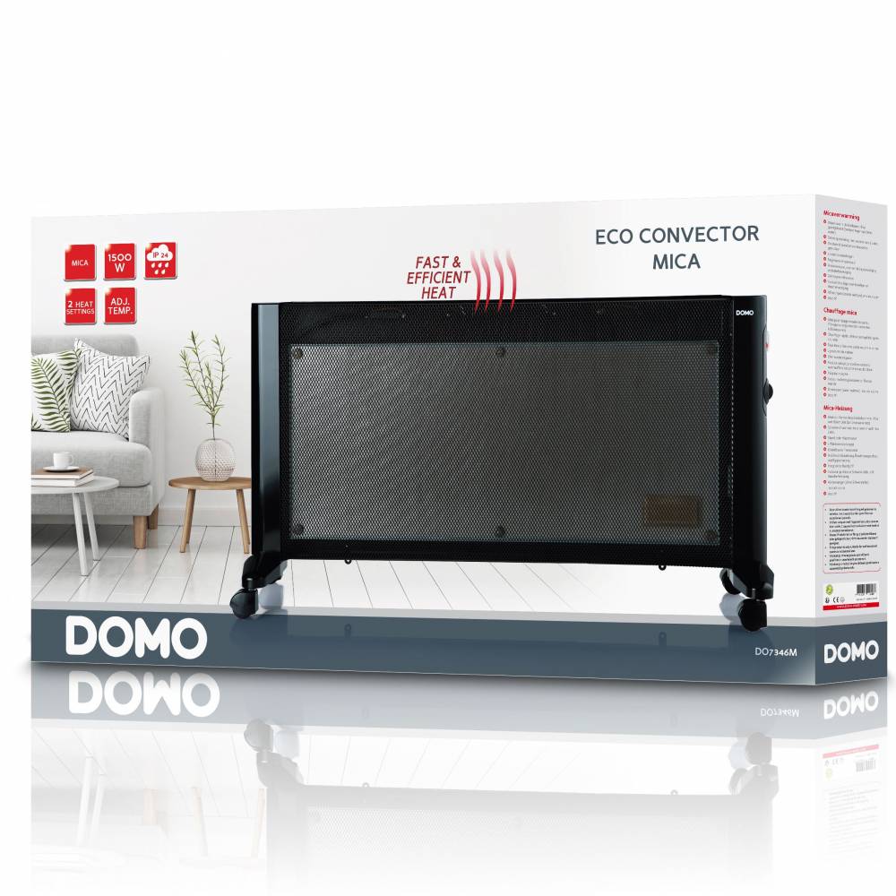 Domo Bijverwarming DO7346M Mica verwarming 1500 Watt IP24