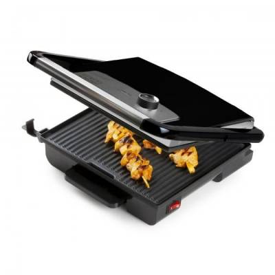 Panini grill inox - cool touch black housing Domo