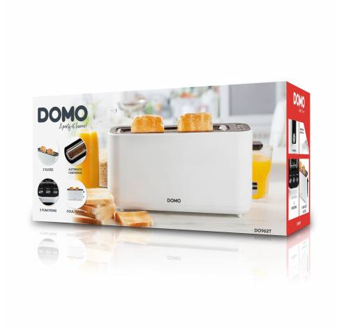 DO962T Broodrooster - voor 2 toasts - incl. snoeropberging  Domo