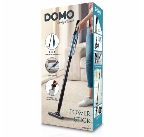 Aspirateur à main 'Power Stick' - avec brosse de sol - 10,8 V  Domo