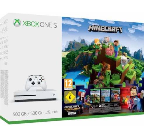 Xbox One S Minecraft Console 500GB  Microsoft