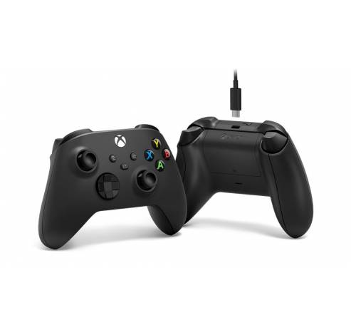 Xbox Wireless Controller (2020) + USB-C kabel Zwart  Microsoft
