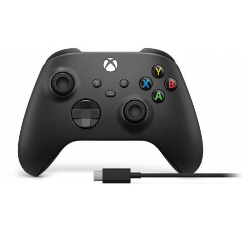 Xbox Wireless Controller (2020) + USB-C kabel Zwart  Microsoft