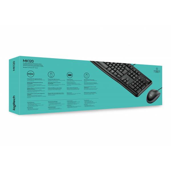 Logitech Toetsenbord- en muisset MK120 Desktop Azerty