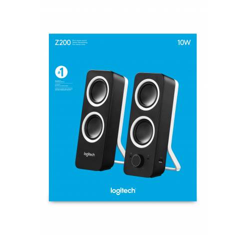 Z200 Stereo Speakers Midnight Black  Logitech
