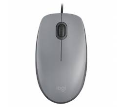 M110 Silent Corded Mouse Mid Gray Logitech