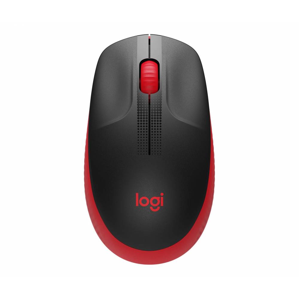 Logitech Computermuis M190 Full-Size Wireless Mouse Red