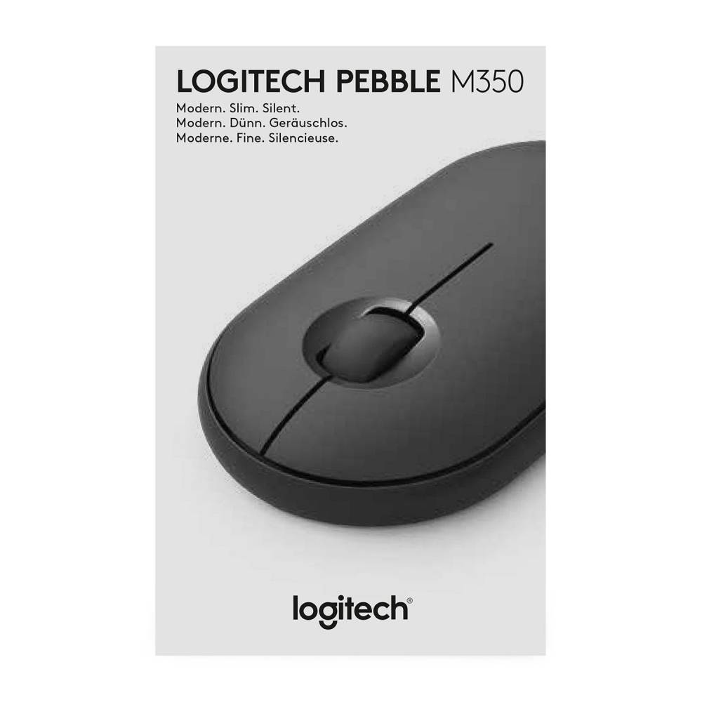 Logitech Computermuis Pebble M350 Wireless Mouse Graphite