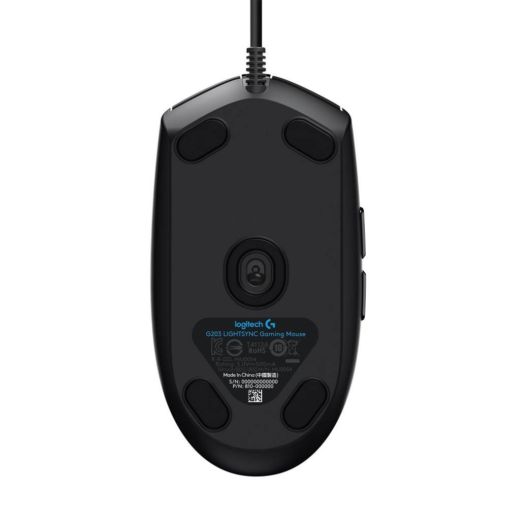 Logitech Computermuis G203 Lightsync Gaming mouse black