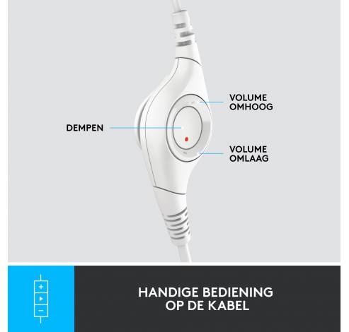 Logitech h390 headset off-white  Logitech