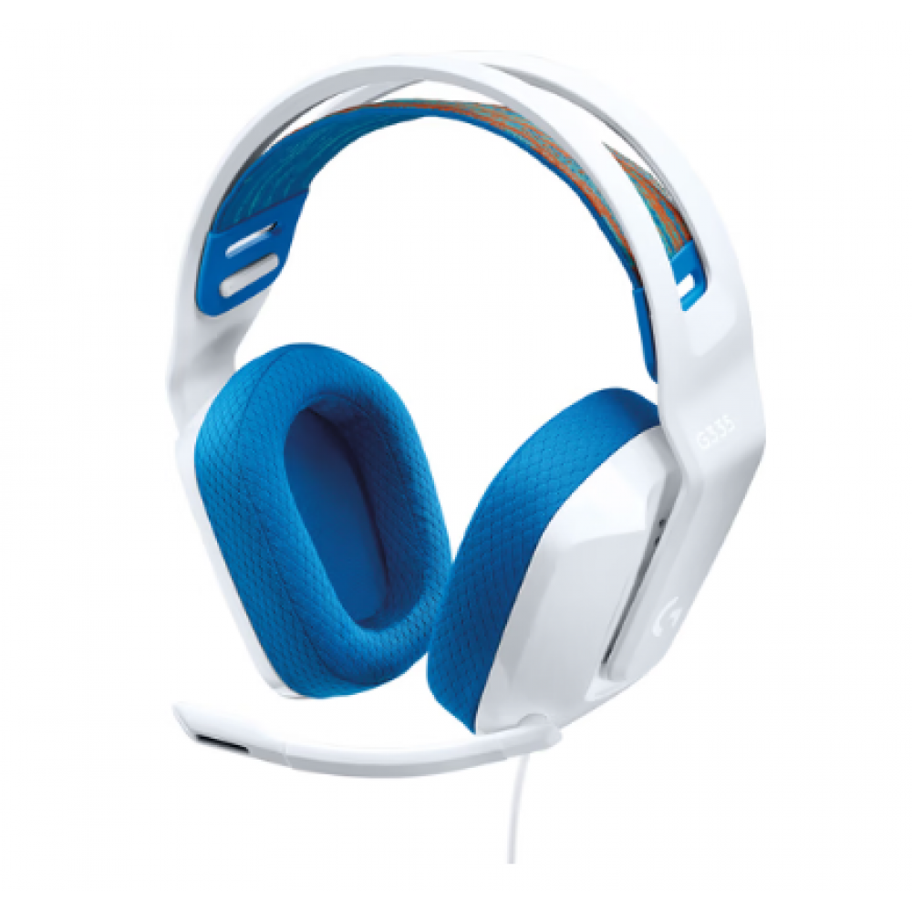 Logitech g335 wired gaming headset, whit 